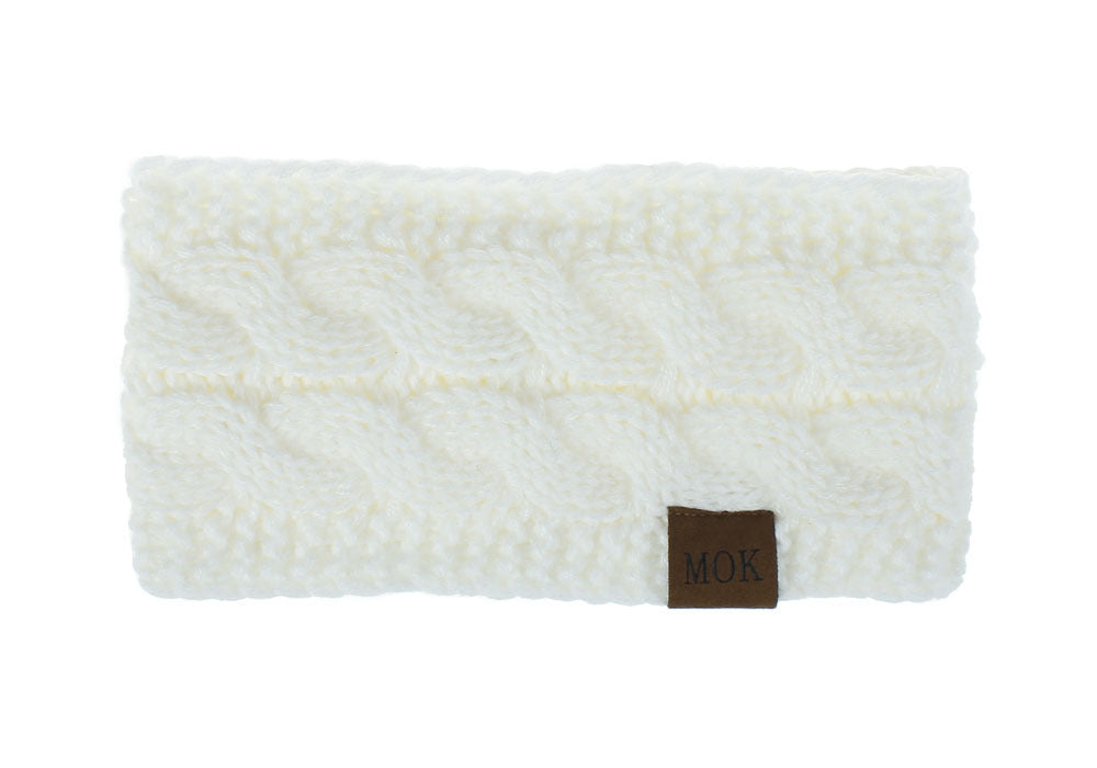 Wholesale Autumn and Winter Plush Acrylic Yarn Knitted Headbands